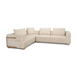 Warner Frame 3 Piece Sofa Set w/S Corner Piece w/Back Cushions by Mercana at Eve Furniture