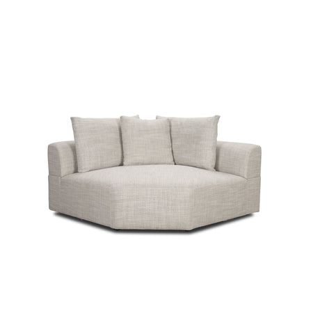 Warner Gray 3 Piece Sofa Set w/Corner Piece by Mercana at Eve Furniture