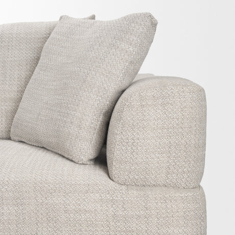 Warner Gray 3 Piece Sofa Set w/Corner Piece by Mercana at Eve Furniture