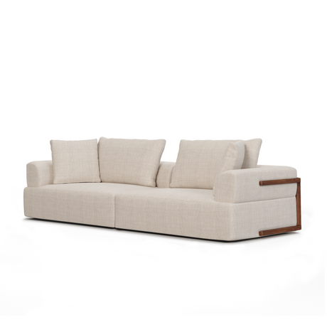 Warner Oatmeal 2 Piece Sofa Set by Mercana at Eve Furniture