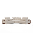 Warner Oatmeal 3 Piece Sofa Set W/Corner Piece by Mercana at Eve Furniture
