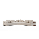 Warner Oatmeal 3 Piece Sofa Set w/Corner Piece by Mercana at Eve Furniture