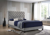 Warner Queen Upholstered Bed Gray