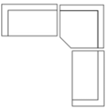 Warner Quilt 3 Piece Sofa Set w/Corner Piece by Mercana at Eve Furniture