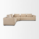 Warner Quilt 3 Piece Sofa Set w/Corner Piece w/Back Cushions by Mercana at Eve Furniture