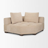 Warner Quilt 3 Piece Sofa Set w/Corner Piece w/Back Cushions by Mercana at Eve Furniture
