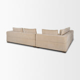 Warner Quilt 3 Piece Sofa Set w/Corner Piece w/Back Cushions by Mercana at Eve Furniture