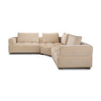 Warner Quilt 3 Piece Sofa Set w/Corner Piece w/Back Cushions by Mercana at Eve Furniture