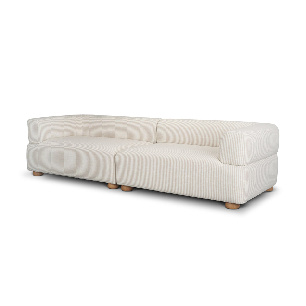 Warner Stripe 2 Piece Sofa Set by Mercana at Eve Furniture