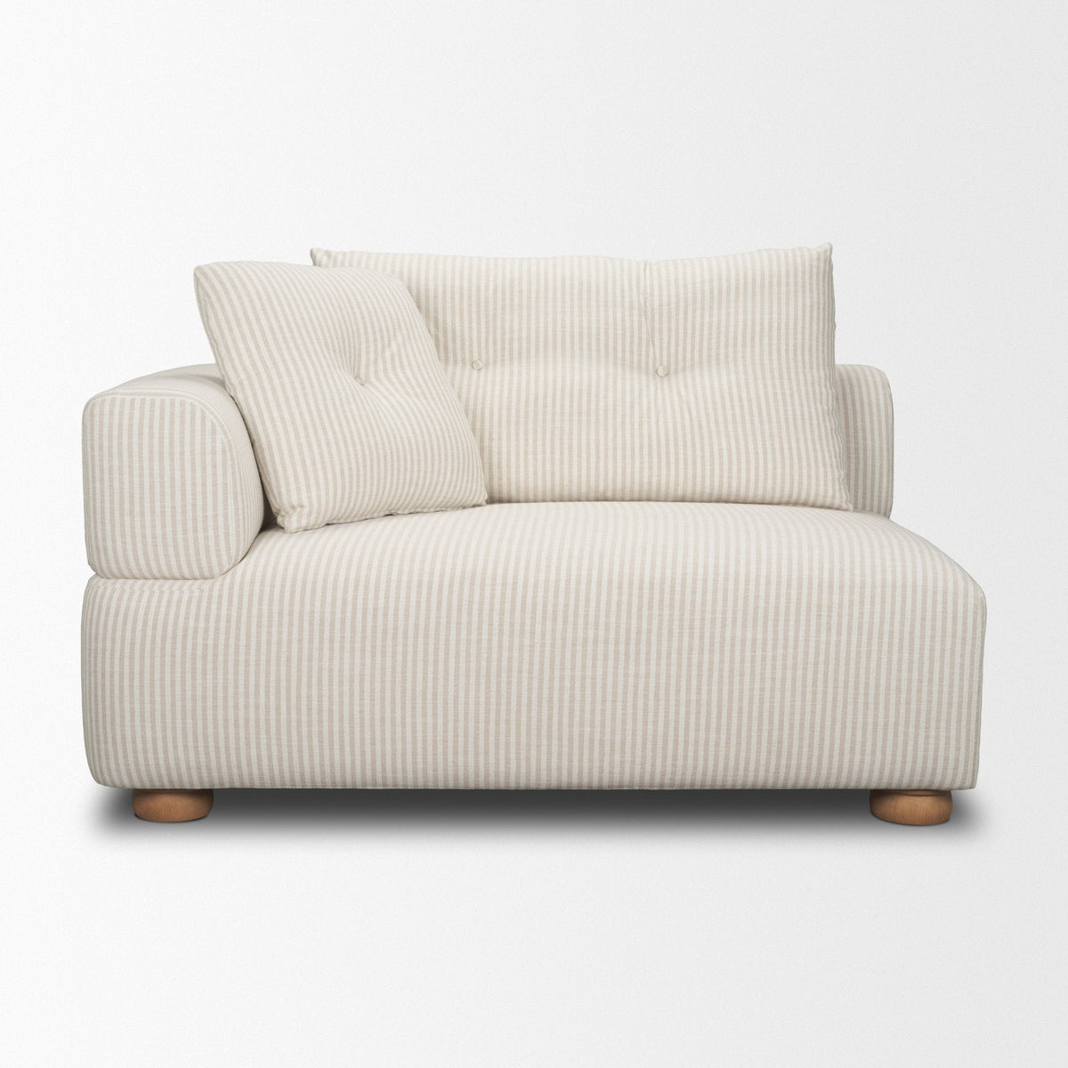 Warner Stripe 2 Piece Sofa Set w/Back Cushions by Mercana at Eve Furniture