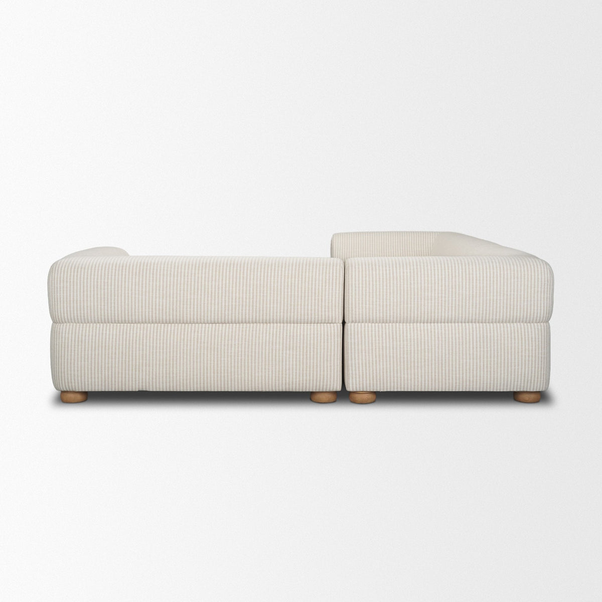 Warner Stripe 3 Piece Sofa Set w/S Corner Piece by Mercana at Eve Furniture