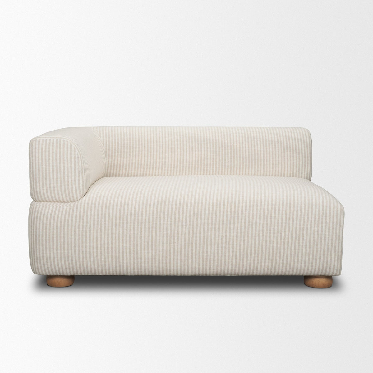 Warner Stripe 3 Piece Sofa Set w/S Corner Piece by Mercana at Eve Furniture