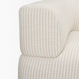 Warner Stripe 3 Piece Sofa Set w/S Corner Piece by Mercana at Eve Furniture