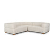 Warner Stripe 3 Piece Sofa Set w/S Corner Piece by Mercana at Eve Furniture
