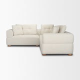 Warner Stripe 3 Piece Sofa Set w/S Corner Piece w/Back Cushions by Mercana at Eve Furniture