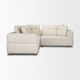 Warner Stripe 3 Piece Sofa Set w/S Corner Piece w/Back Cushions by Mercana at Eve Furniture