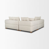Warner Stripe 3 Piece Sofa Set w/S Corner Piece w/Back Cushions by Mercana at Eve Furniture