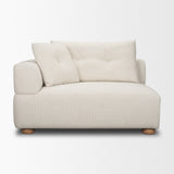Warner Stripe 3 Piece Sofa Set w/S Corner Piece w/Back Cushions by Mercana at Eve Furniture