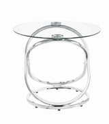 Warren 3-Piece Occasional Set Chrome/Clear