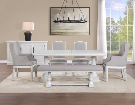 Warren 6-Piece 72-90″ Rectangular Dining Room Set by Steve Silver at Eve Furniture