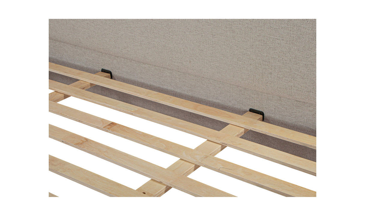 Warren King Bed Beige by Moe's Home at Eve Furniture