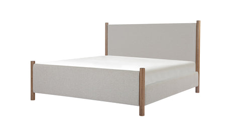 Warren Queen Bed Beige by Moe's Home at Eve Furniture