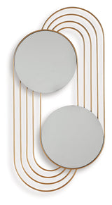 Warrenley Gold Finish Accent Mirror by Ashley at Eve Furniture