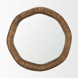 Warrick Woven Water Hyacinth Mirror by Mercana at Eve Furniture