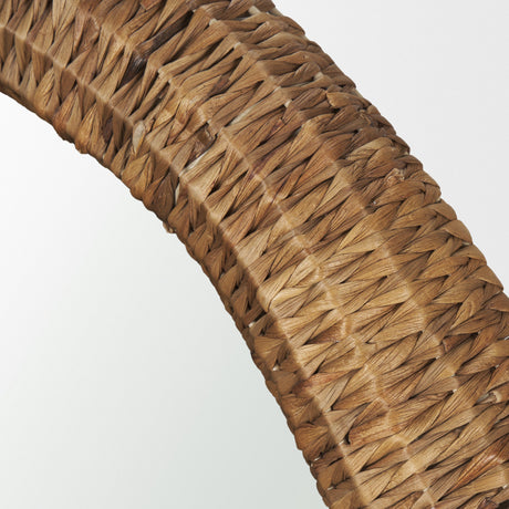 Warrick Woven Water Hyacinth Mirror by Mercana at Eve Furniture
