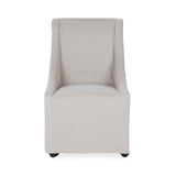 Warwick Beige Dining Chair with Casters by Classic Home at Eve Furniture