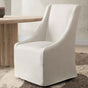 Warwick Beige Dining Chair with Casters by Classic Home at Eve Furniture