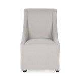 Warwick Dining Chair with Casters - Beige by Classic Home at Eve Furniture