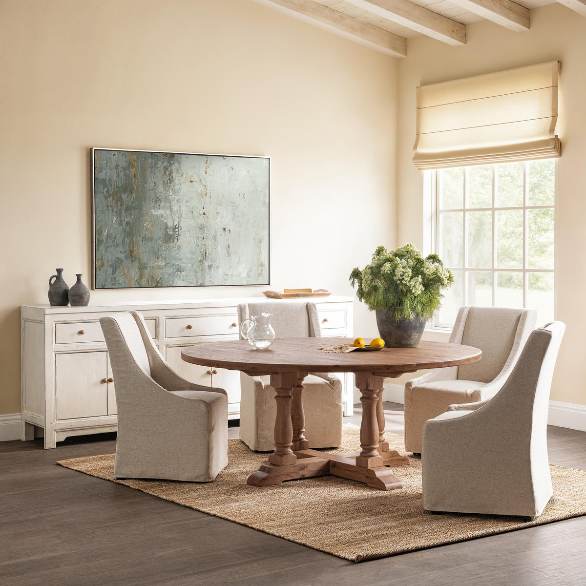 Warwick Dining Chair with Casters by Classic Home at Eve Furniture