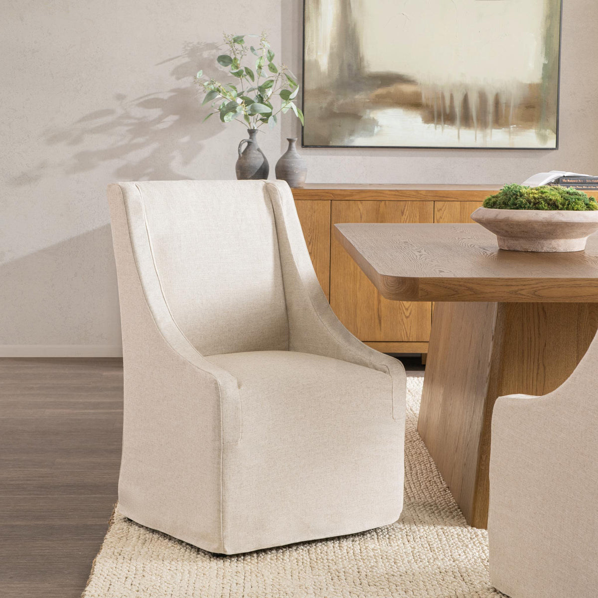 Warwick Dining Chair with Casters by Classic Home at Eve Furniture