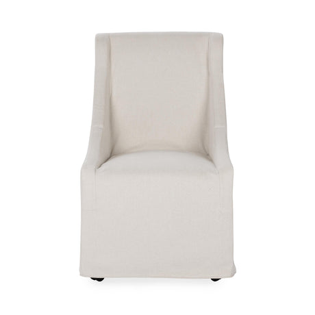 Warwick Beige Dining Chair with Casters by Classic Home at Eve Furniture