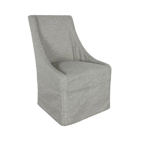 Warwick Dining Chair with Casters - Gray by Classic Home at Eve Furniture
