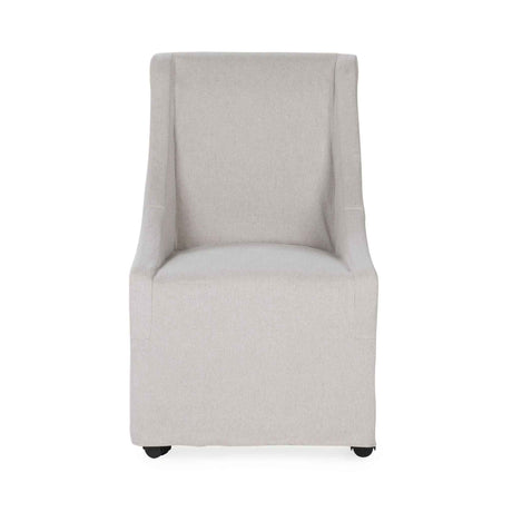 Warwick Dining Chair with Casters - Sandy Tan