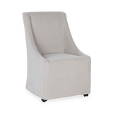 Warwick Sandy Tan Dining Chair with Casters by Classic Home at Eve Furniture