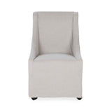 Warwick Sandy Tan Dining Chair with Casters by Classic Home at Eve Furniture
