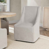 Warwick Sandy Tan Dining Chair with Casters by Classic Home at Eve Furniture