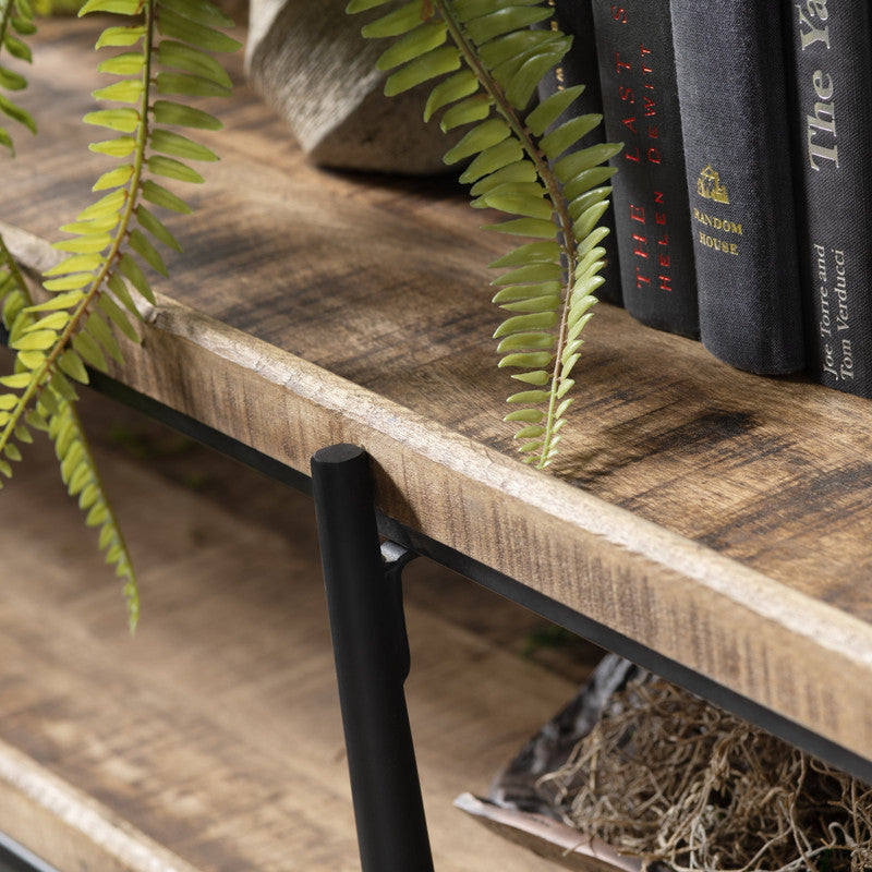 Washburne Brown/Black Console Table by Crestview at Eve Furniture