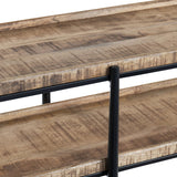 Washburne Brown/Black Console Table by Crestview at Eve Furniture