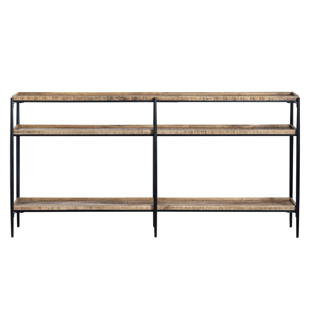 Washburne Brown/Black Console Table by Crestview at Eve Furniture