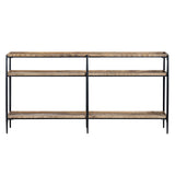 Washburne Brown/Black Console Table by Crestview at Eve Furniture