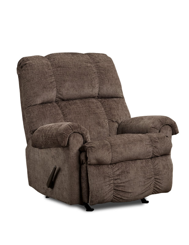 Washington Chocolate Rocker Recliner by Happy Homes at Eve Furniture