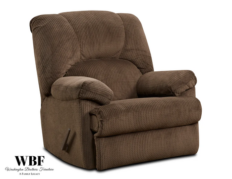Washington Chocolate Rocker Recliner by Happy Homes at Eve Furniture
