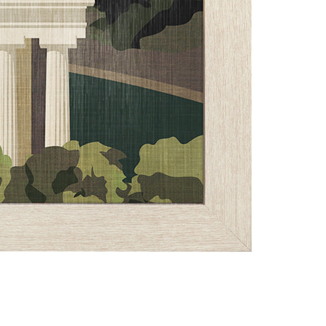 Washington DC Go USA (L) by Mercana Studio a Hand Embellished Decograph Framed Art Print by Mercana at Eve Furniture
