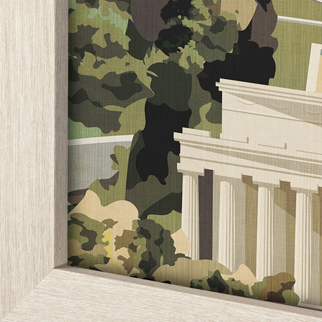 Washington DC Go USA (L) by Mercana Studio a Hand Embellished Decograph Framed Art Print by Mercana at Eve Furniture
