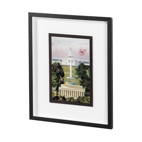 Washington DC Go USA (M) by Mercana Studio a Framed Art Print Matted under Glass by Mercana at Eve Furniture