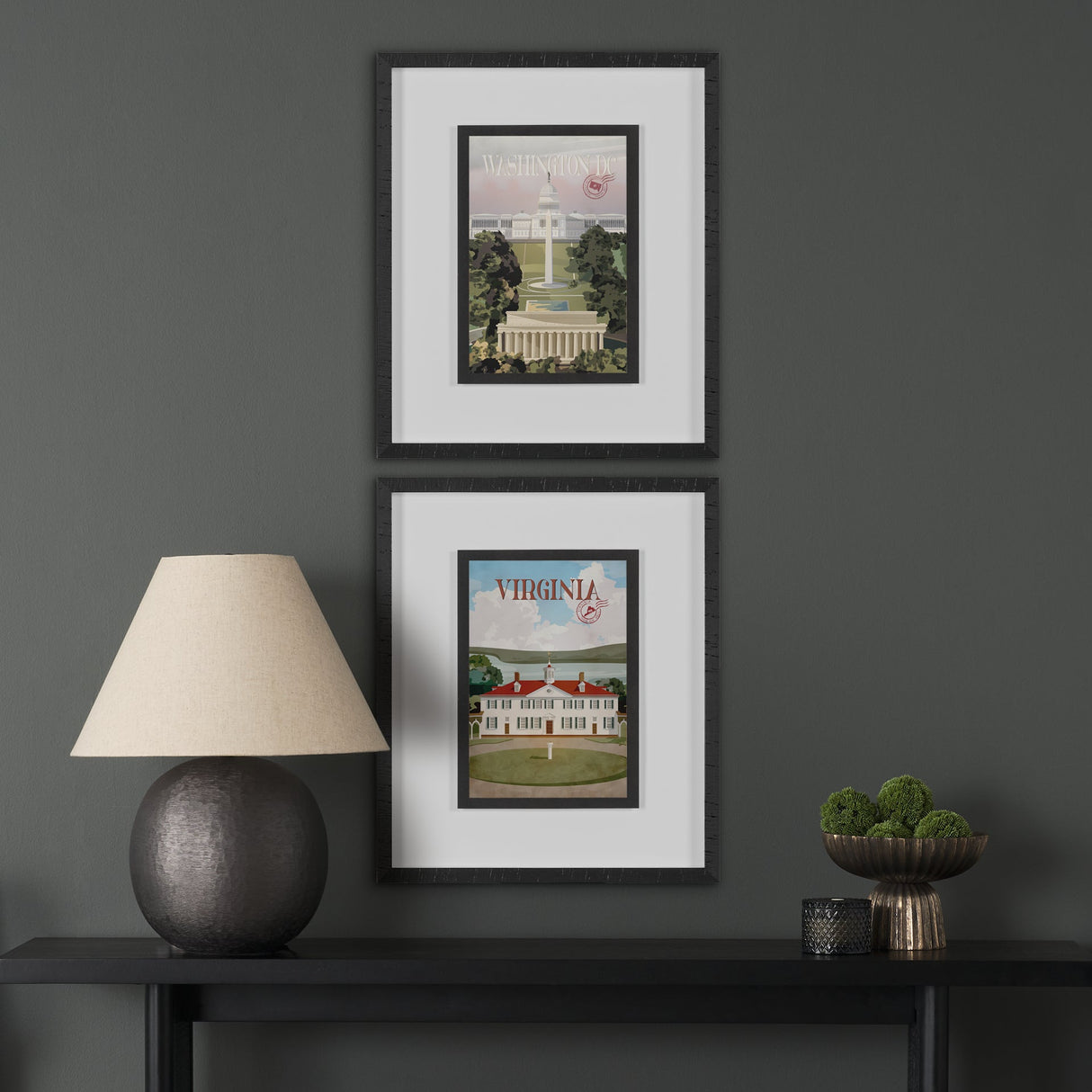 Washington DC Go USA (M) by Mercana Studio a Framed Art Print Matted under Glass by Mercana at Eve Furniture